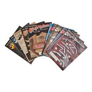 National Knife Collector 10 Magazines Feb - Aug Oct - Dec Vintage 1981 Editions